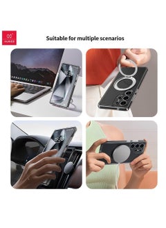 XUNDD XUNDD Hard Case Compatible with Samsung S25 Ultra Zero Sense Series with Magnetic Ring Stand, Lense Protection, Anti-impact, Anti-Scratch, Non Yellowing, Slim Fit, Accurate Cutouts for Camera etc. (Silver)  - Image 5
