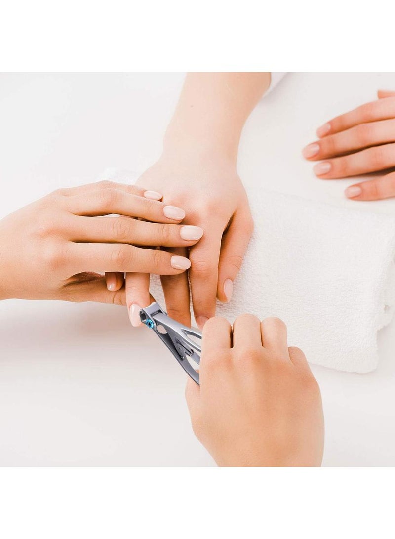 KHAJUL 1PCS Oversized Thick Nail Clippers for Thick Toenails or Tough Fingernails Oversized Stainless Steel Toenail Fingernail Clipper Cutter Trimmer Stocking Stuffers for Adults or Baby,for Men Adults（Silver） - Image 4