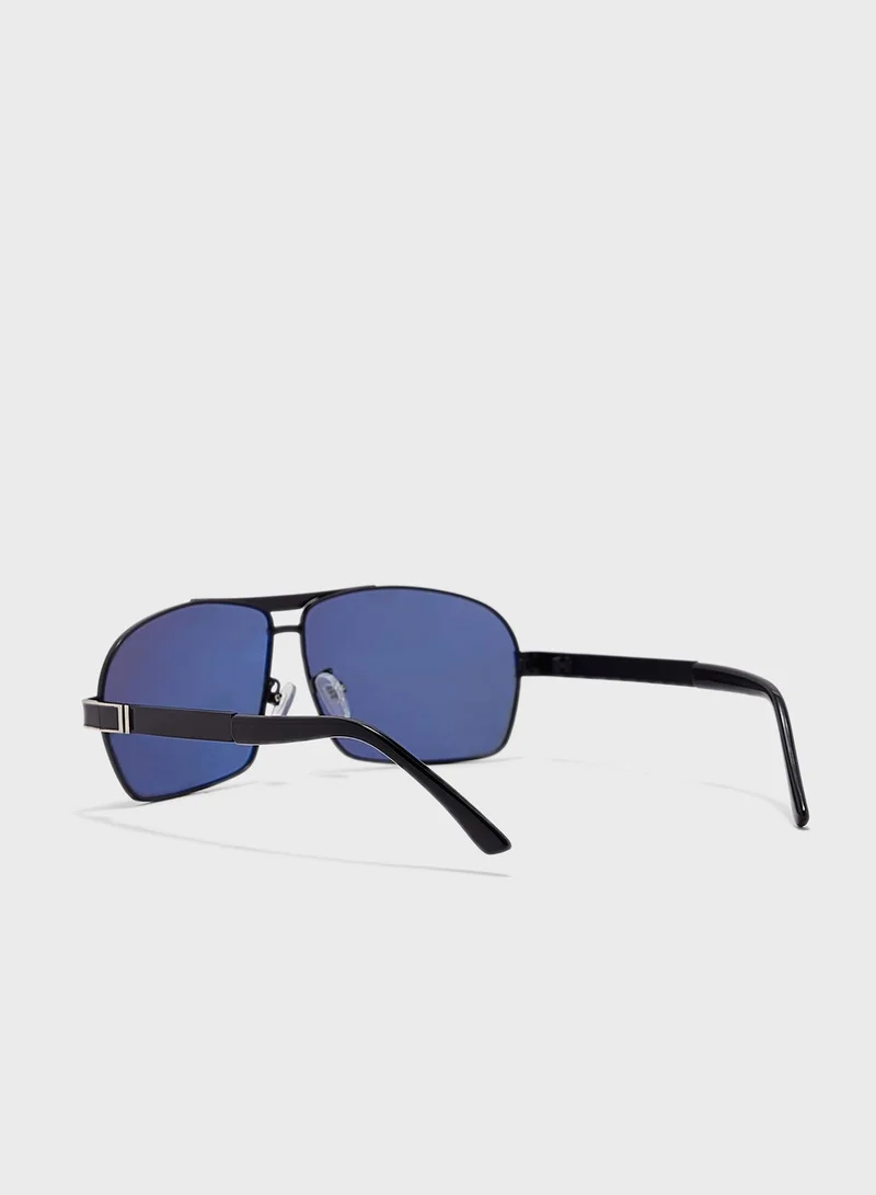 Seventy Five Polarized Rectangular Sunglasses