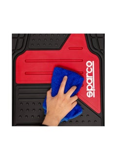 Sparco Sparco PVC Car Mats 4PCS Set With Red Logo  - Image 4
