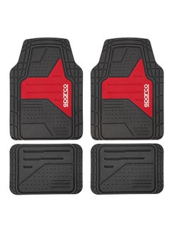 Sparco Sparco PVC Car Mats 4PCS Set With Red Logo  - Image 1