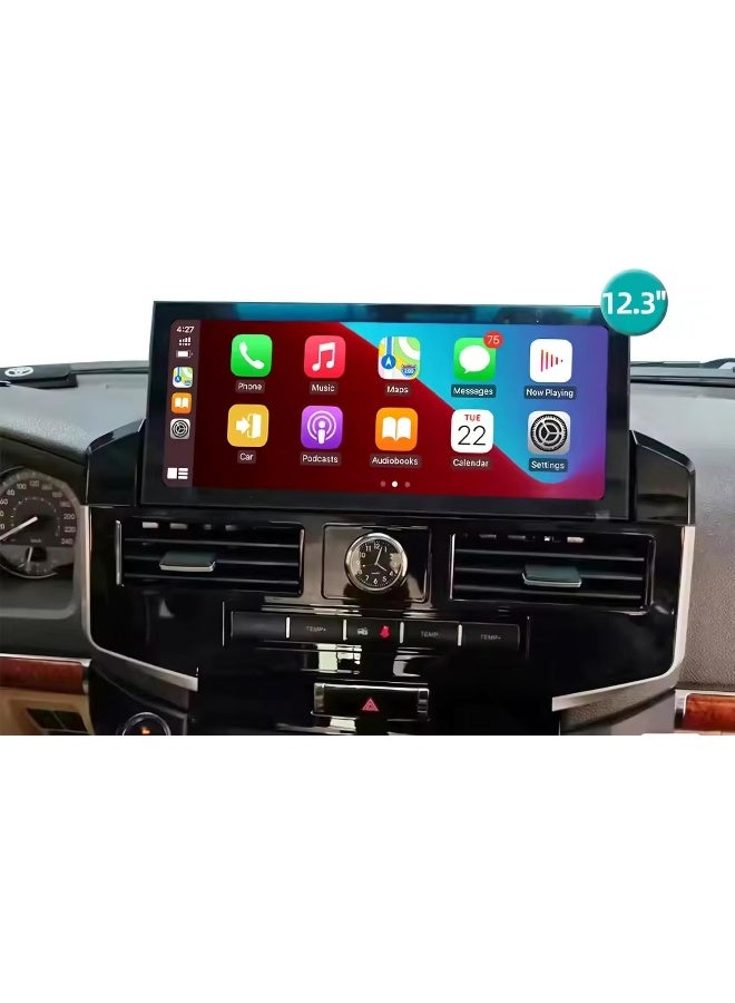 Vierex Android Car Stereo Screen For Toyota Land Cruiser LC200 GXR 2008-2022 12.3" With Apple CarPlay, Android Auto, Wireless WiFi, AHD Camera Included, 4GB RAM, Fast Interface - Image 3