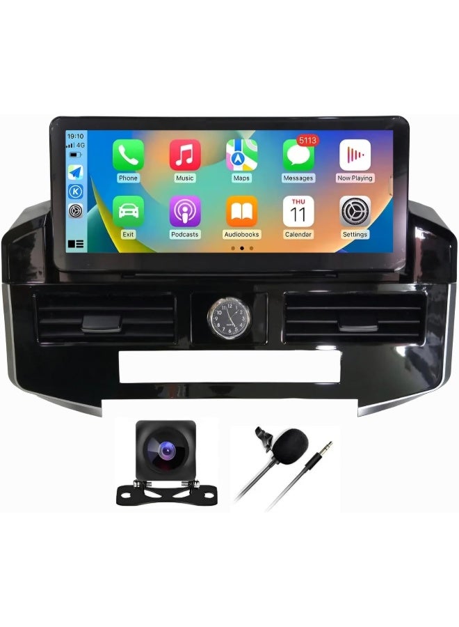 Vierex Android Car Stereo Screen For Toyota Land Cruiser LC200 GXR 2008-2022 12.3" With Apple CarPlay, Android Auto, Wireless WiFi, AHD Camera Included, 4GB RAM, Fast Interface - Image 1