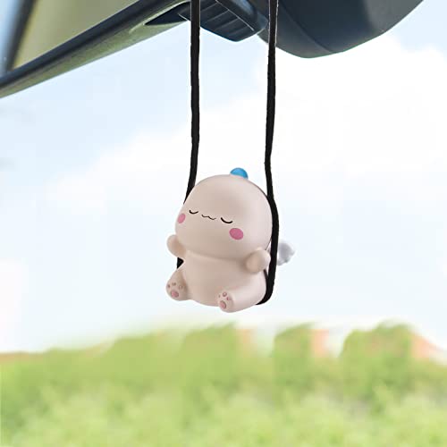 wonuu Cute Dinosaur Car Pendant Flying Hanging Ornament Car Rearview Mirror Charms Decoration for Car Decor Accessories - Image 1