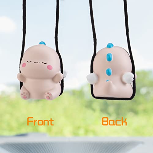wonuu Cute Dinosaur Car Pendant Flying Hanging Ornament Car Rearview Mirror Charms Decoration for Car Decor Accessories - Image 3