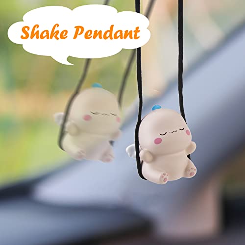 wonuu Cute Dinosaur Car Pendant Flying Hanging Ornament Car Rearview Mirror Charms Decoration for Car Decor Accessories - Image 4