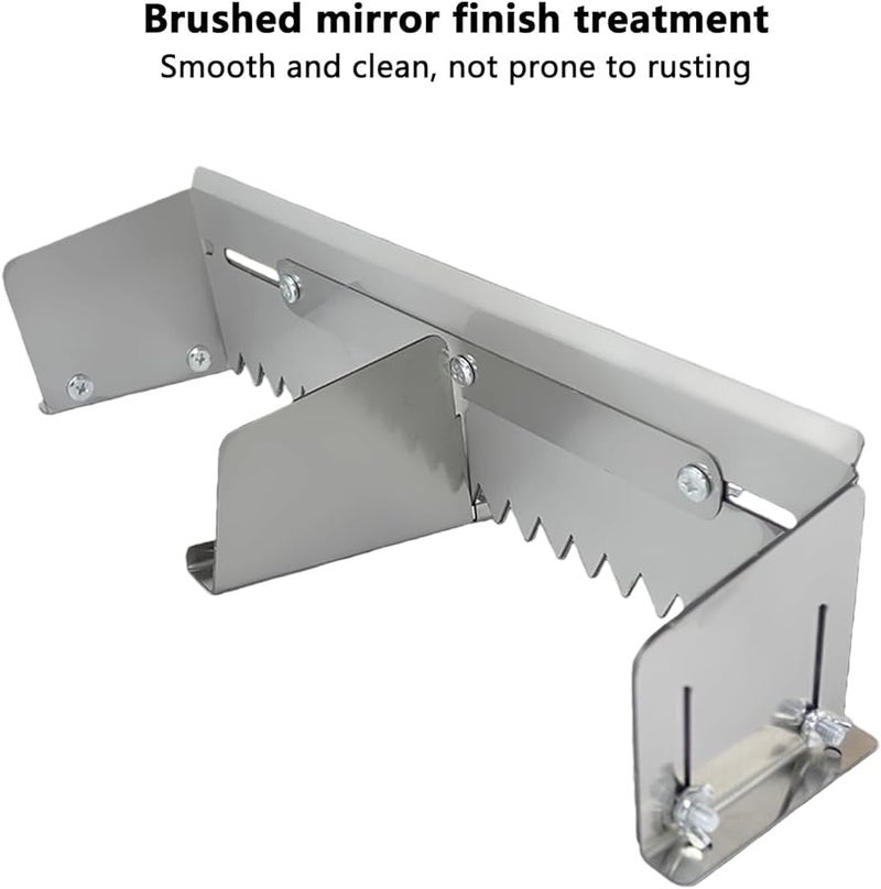 Stainless Steel Adjustable Notched Trowel 300 600mm For Fast Adhesive Application - Image 4