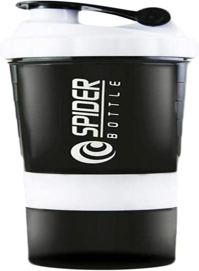 Spider Protein Shaker Bottle - Sports Water Bottle - Non-Slip Lock Storage - Leak Proof Shake Bottle Mixer -Polypropylene - 500 ML