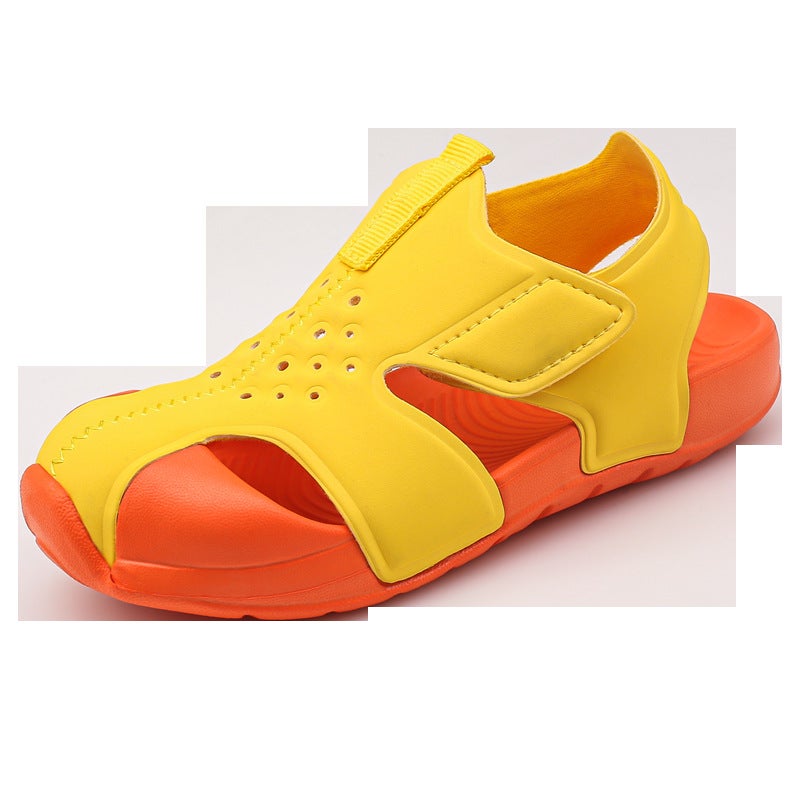 Summer Children'S Shoes For Boys And Girls, Breathable, Non-Slip, Lightweight Small Airplane Toe-Cap Sandals - Image 4