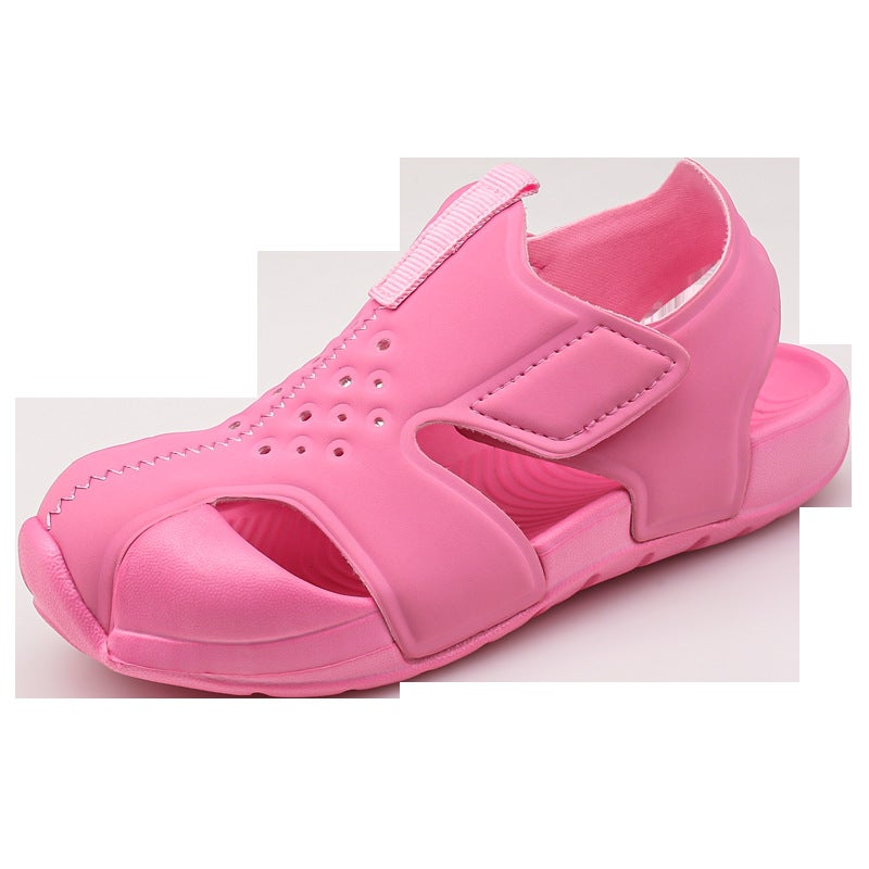 Summer Children'S Shoes For Boys And Girls, Breathable, Non-Slip, Lightweight Small Airplane Toe-Cap Sandals - Image 5