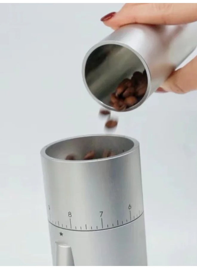 MISCHIEF GREEN Mischief Mini Electric Coffee Grinder Single Dosing 40mm Conical Burrs White - Image 4