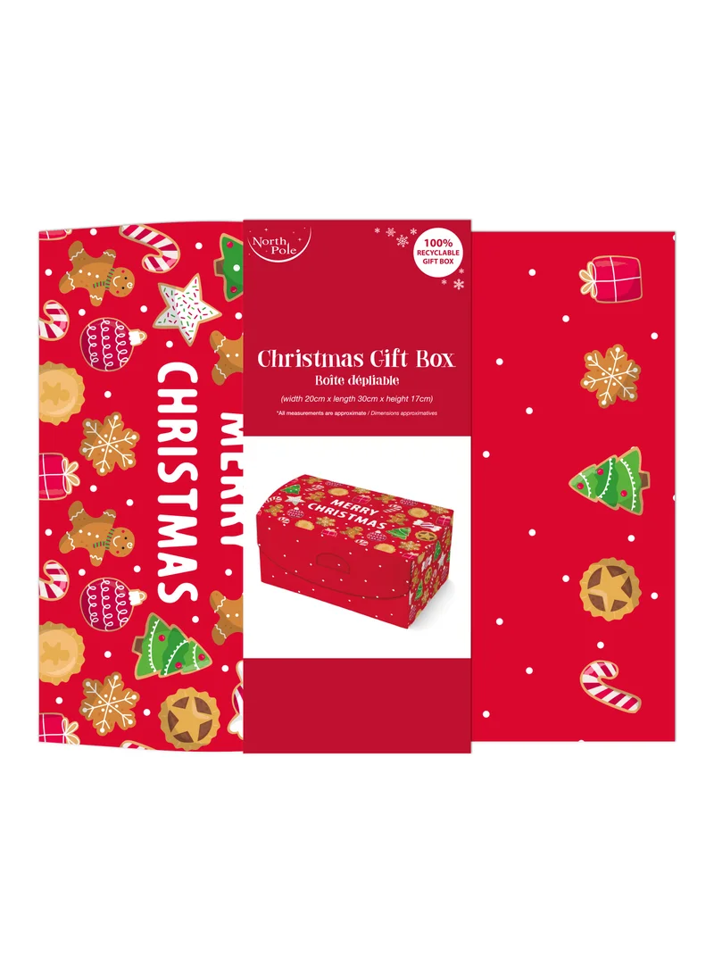 EuroWrap Gingerbread Flat Box