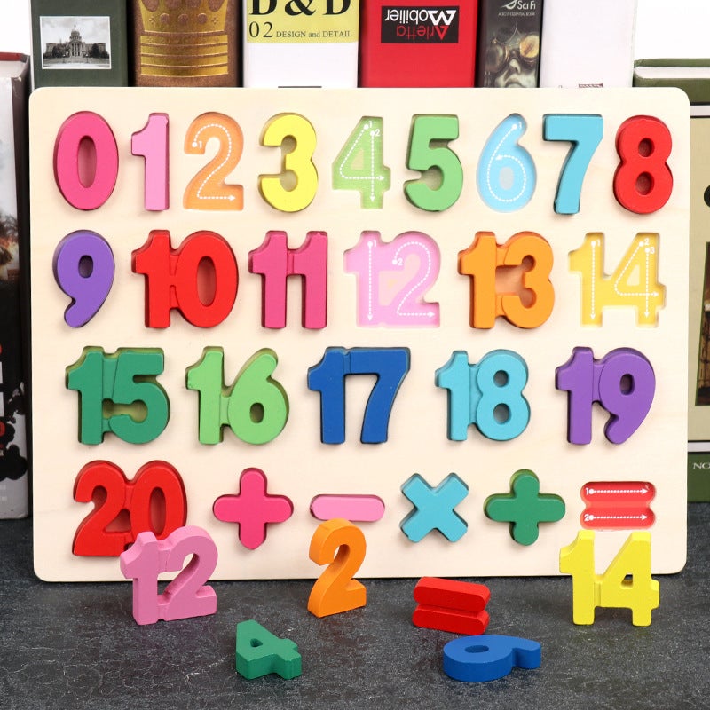 Number Alphabet Scratching Board For Young Children Educational Color Shape Cognitive Puzzle Baby Intelligence Development Building Block Toys - Image 4