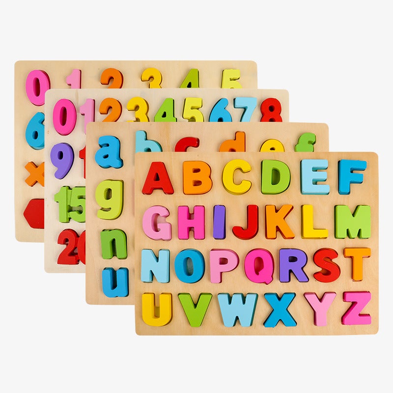 Number Alphabet Scratching Board For Young Children Educational Color Shape Cognitive Puzzle Baby Intelligence Development Building Block Toys - Image 3