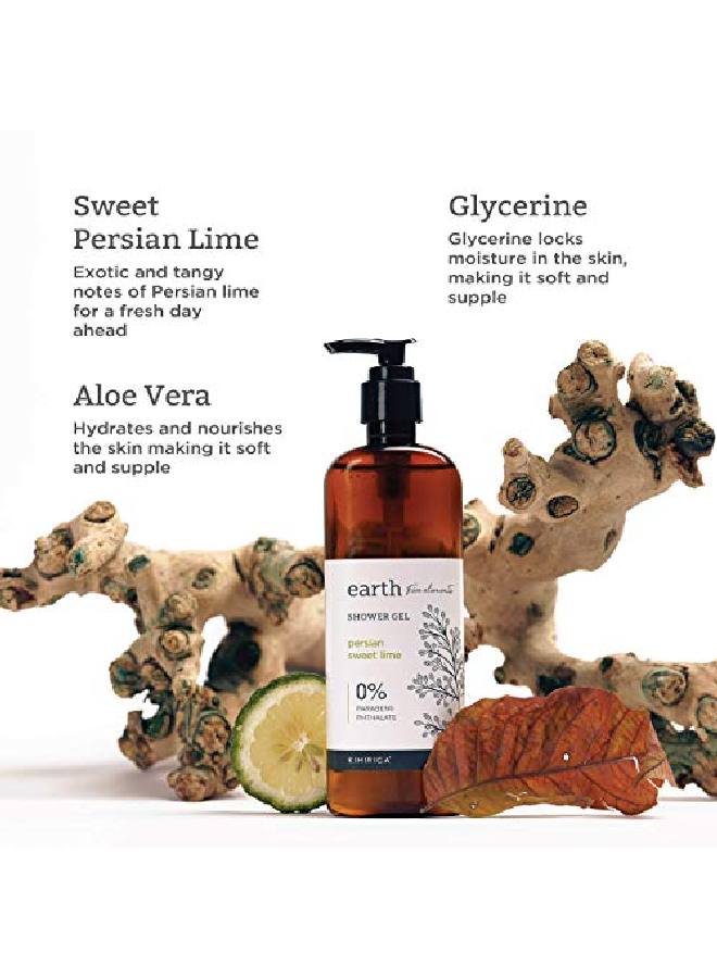 KIMIRICA Earth Persian Lime Shower Gel 290ml 100% Vegan & Paraben Free| Hydrating Moisturizing mild cleanser Shower Gel For Women and Mens | Persian Sweet Lime - Image 4
