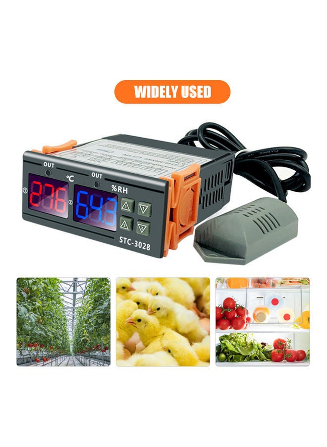 NIBEMINENT Digital Temperature Humidity Controller Grey - Image 3