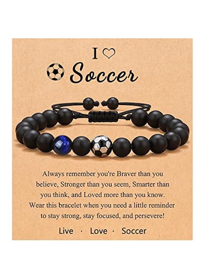 Arabest Baseball Basketball Soccer Football Bracelet Birthday Graduation  Gifts for Boys - Image 1
