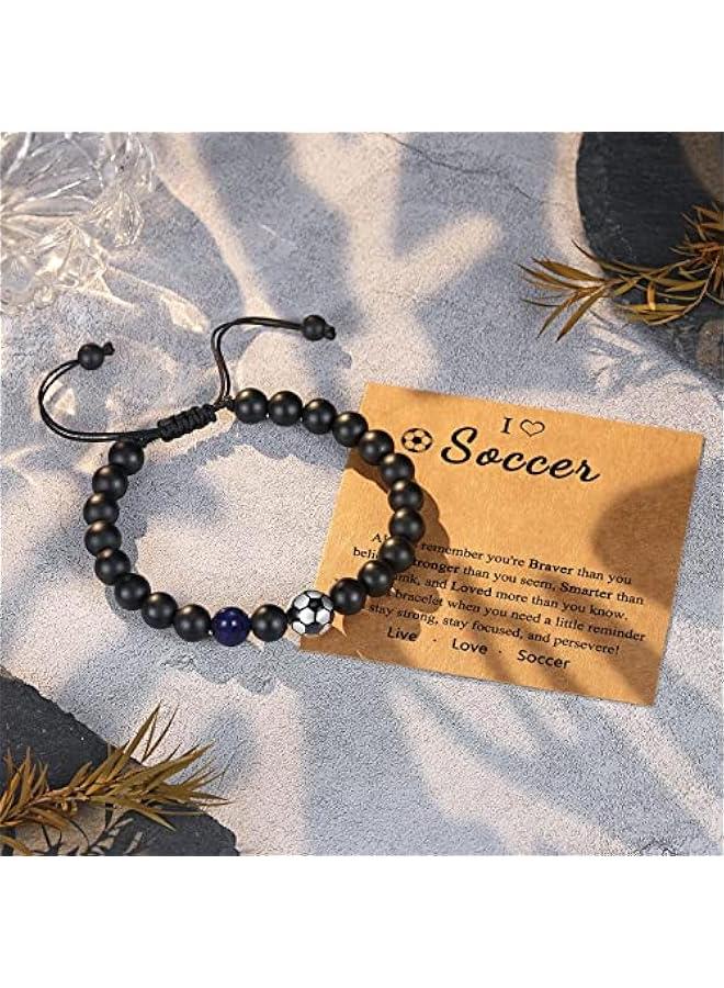 Arabest Baseball Basketball Soccer Football Bracelet Birthday Graduation  Gifts for Boys - Image 4