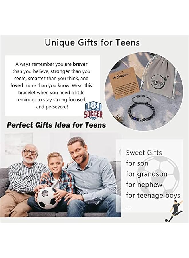 Arabest Baseball Basketball Soccer Football Bracelet Birthday Graduation  Gifts for Boys - Image 5