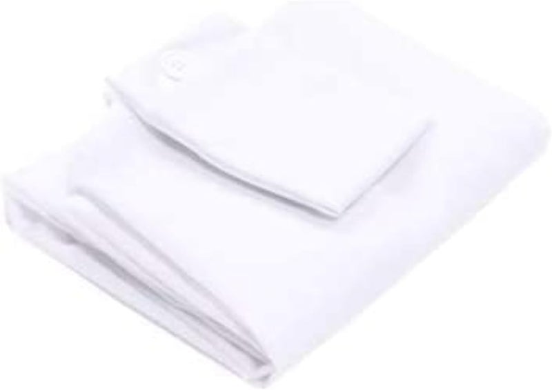 SnugStop Bed Headboard Wedge | Mattress Gap Filler Pillowcase | Wedge Pillow Cover for Mattress Gap (King White) - Image 1