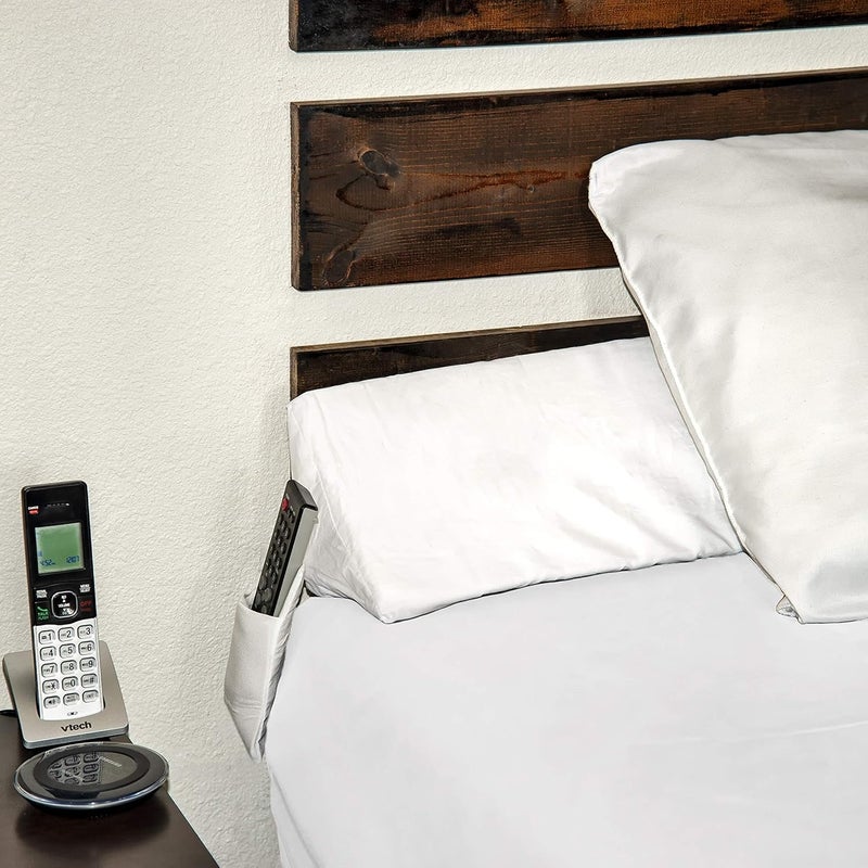 SnugStop Bed Headboard Wedge | Mattress Gap Filler Pillowcase | Wedge Pillow Cover for Mattress Gap (King White) - Image 3