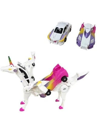 Transforming Unicorn Car Toy, Two Car Transform Unicorn, Racing Car Set, Collision to Magical Unicorns, Automatic Deformation of Magnetic Connections, for Transformer Toys Boys and Girls (Pink) - pzsku/Z2F8C7D09DC6880BD2FA2Z/45/1742015535/be94c0e1-961c-4c07-920e-bf261dfe7db6