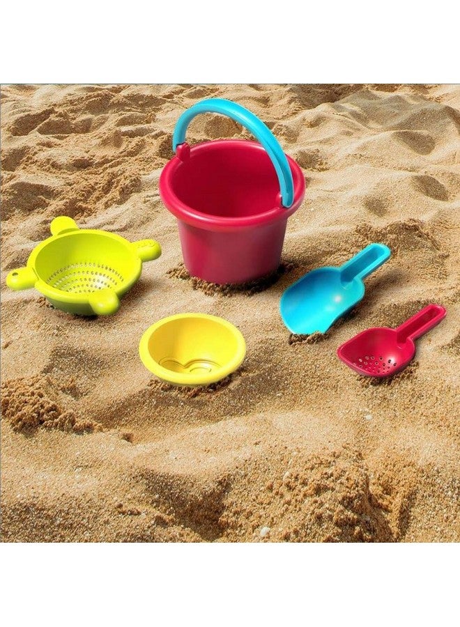 HABA مجموعة ألعاب الرمل الأساسية 5 قطع مع دلو بلاستيكي ومصفاة وقالب ومغرفة ومعول للغربلة مصممة خصيصًا للأطفال بعمر 18 شهرًا وما فوق - Image 2