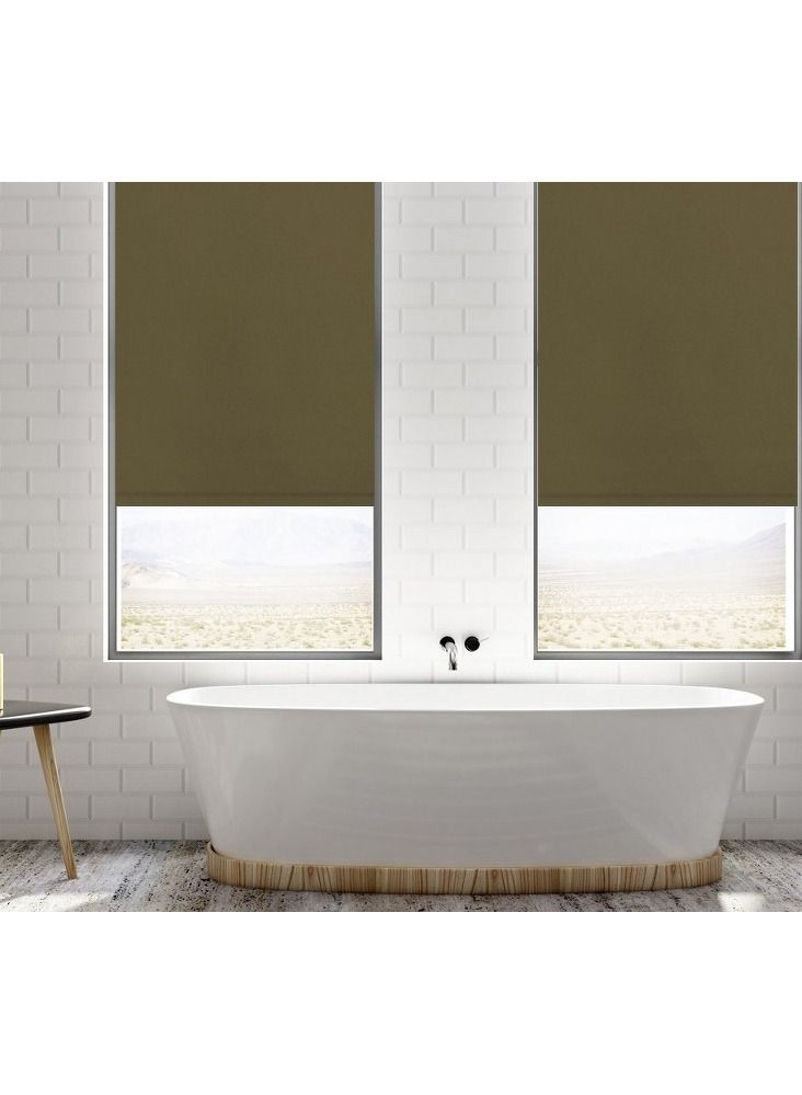 Home Gallery blackout roller blinds 200*200 cm Brown - Image 2