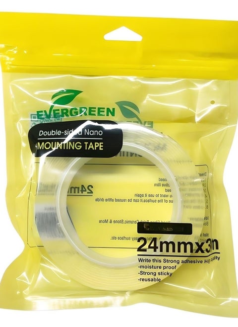 Double-Sided Nano Adhesive Mounting Tape 24mm x 3m