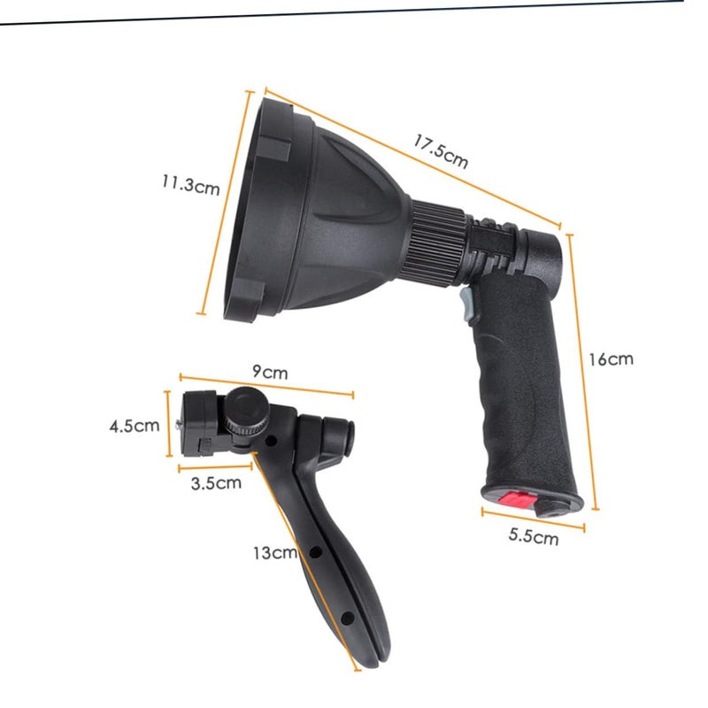 Do It 300m Range Led Camping Light With 3 Modes Rechargeable Lamp Adjustable For Hunting With Triangle Bracket Black 17 5x16x11 3cm - Image 4