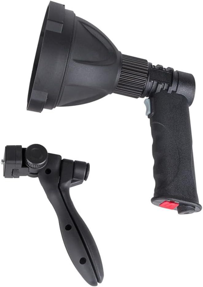 Do It 300m Range Led Camping Light With 3 Modes Rechargeable Lamp Adjustable For Hunting With Triangle Bracket Black 17 5x16x11 3cm - Image 1
