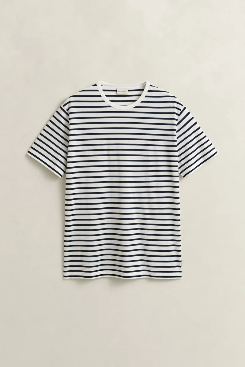 GANT  Pima Cotton Striped T-Shirt for Men | Best Price UAE