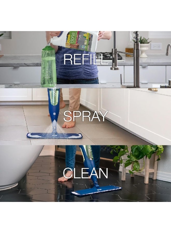 BONA Lemon Mint Scented Ready-To-Use Hard-Surface Floor Cleaner Refill 3.78 L WM700018200 - Image 5