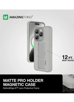 MagSafe Amazing Thing Matte Pro Shockproof Protection Cover for iPhone 15 Pro Max - Gray - pzsku/Z2F8CC7DCABD8EDFAC7F1Z/45/_/1714908076/eee8f344-a1da-4423-8b14-7e26a48488c4