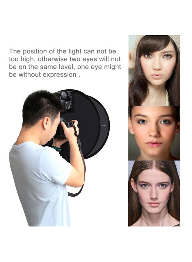 PULUZ - PULUZ 450mm Round Style Softbox Speedlight Flash Light Shoot Soft Box Foldable Soft Flash Light Diffuser for Photography - Image 1