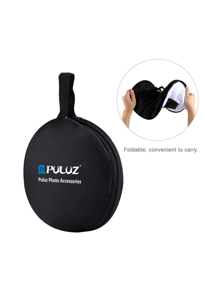 PULUZ - PULUZ 450mm Round Style Softbox Speedlight Flash Light Shoot Soft Box Foldable Soft Flash Light Diffuser for Photography - Image 1