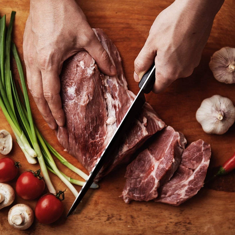 Orblue Premium Meat Cleaver - Stainless Steel Chef Butcher Knife for Cooking - Professional 7-Inch Blade for Precision Cutting - Perfect for Home Kitchen or Restaurant - Image 4