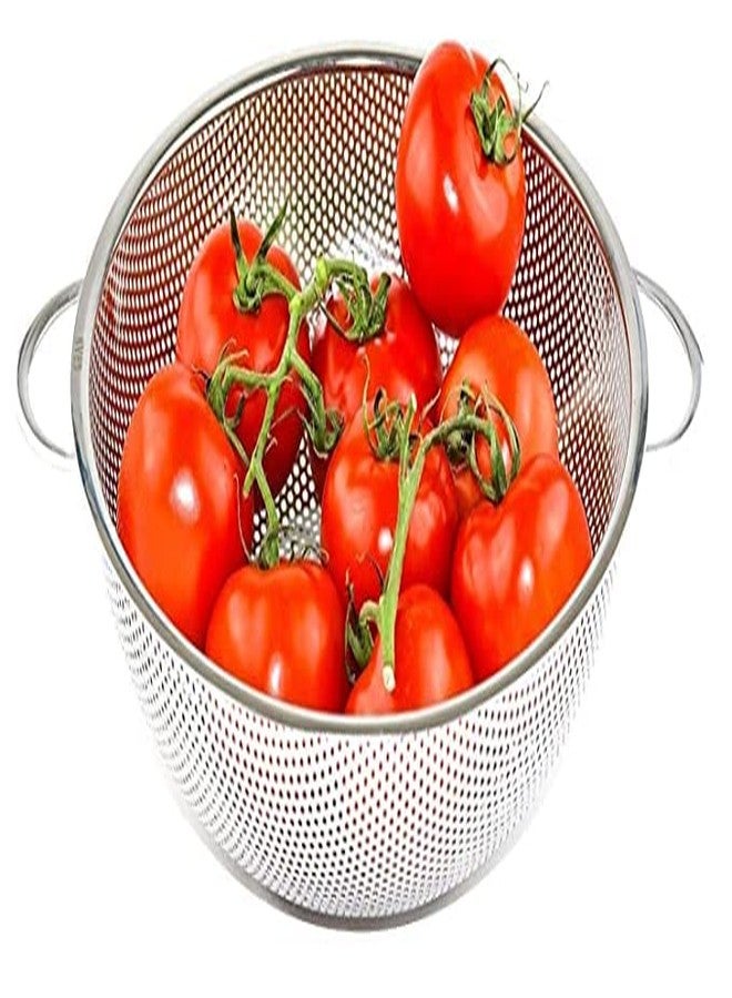 BSBDA Multipurpose Stainless Steel Collander for Washing Rice, Fruits, Vegetables and Grains to Filter Easily in The Kitchen Bowl - Image 1