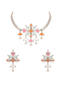 VOYLLA Bagh E Fiza Floral Necklace Set - pzsku/Z2F8CE57FCB6D5591087BZ/45/_/1738306450/c011052c-0b02-438c-816f-cd208aaf1056