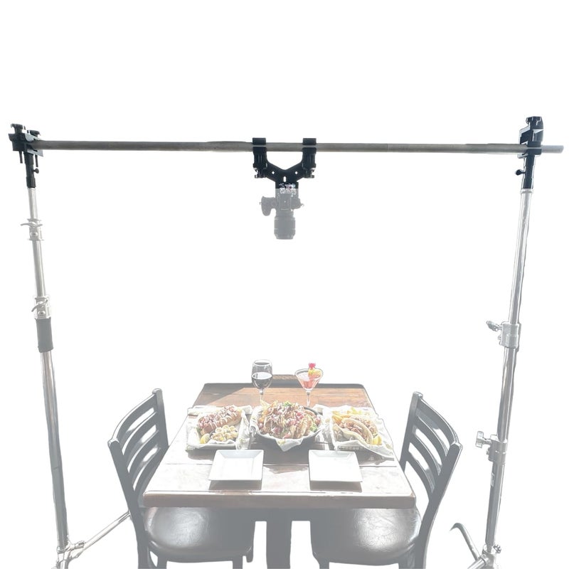 Glide Gear OH 75 Overhead Mount DSLR Smartphone 6ft Adjustable Pole TopDown Rig 15lb Capacity Aluminum Build