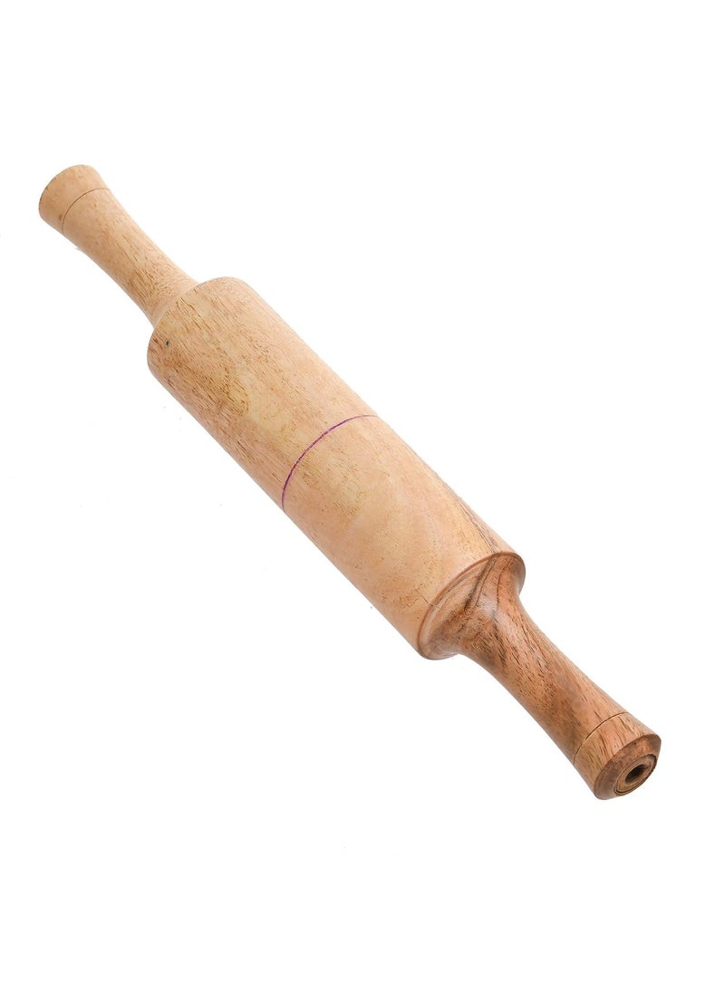 KAVISHRAJ KAVISHRAJ Smooth Finish 12 Inch Wooden Roti Maker Belan Traditional Rolling Pin for Soft Roti Chapati Paratha Brown Pack of 1  - Image 1