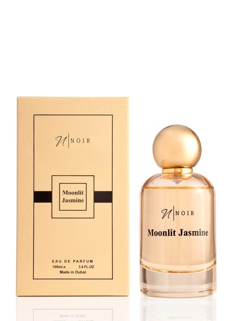 noir Moonlit Jasmine Eau de Parfum for Women – Warm, Sweet Floral Fragrance of Jasmine, Peach & Amber with Creamy Caramel & Sandalwood | Long Lasting Luxury Scent – 100ml - Image 2
