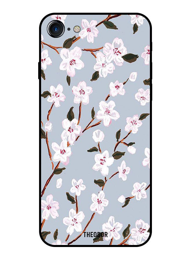 Theodor Protective Case Cover For Apple Iphone SE 2022 White Flower - Image 1
