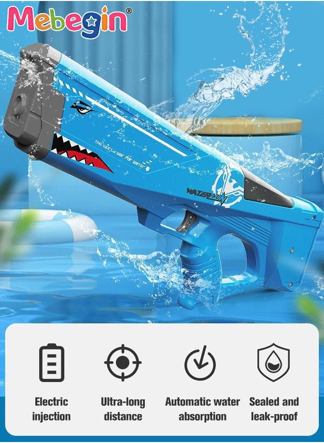 MEBEGIN Large Capacity Electric Water hydraulic giant, Water syringe giant with Long Rang, Safe to Use, Great Way to Increase Children's Interest in Outdoor Activities, Suitable for Swimming Pool Party, Family Fun, Camping and Outdoor Activities, 42*18cm  - Image 4