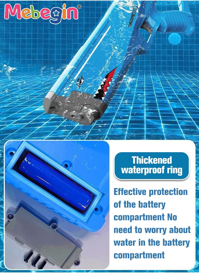 MEBEGIN Large Capacity Electric Water hydraulic giant, Water syringe giant with Long Rang, Safe to Use, Great Way to Increase Children's Interest in Outdoor Activities, Suitable for Swimming Pool Party, Family Fun, Camping and Outdoor Activities, 42*18cm  - Image 3