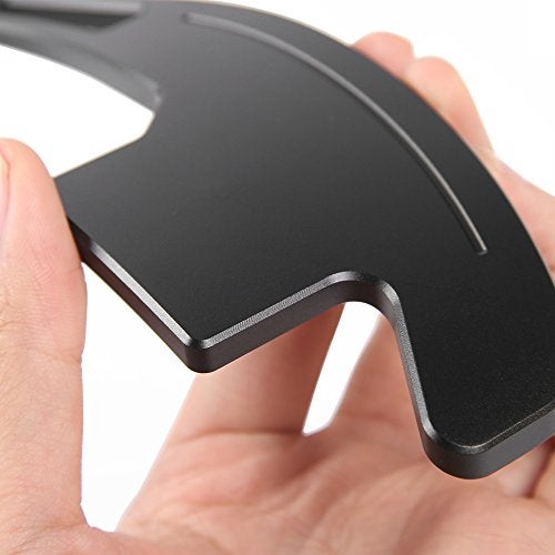 Voodonala Black Steering Wheel Shift Paddle Shifter Trim Cover for Ford Mustang 2015-2023 - Image 2