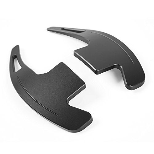Voodonala Black Steering Wheel Shift Paddle Shifter Trim Cover for Ford Mustang 2015-2023 - Image 3