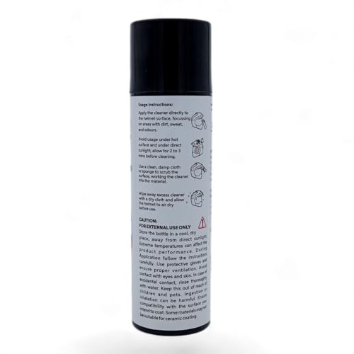 Hayago - Anti-Bacterial Helmet Cleaner Foam Spray - Jumbo Size (250 ML) | Odour Neutralizer Technology | Fresh Cotton Fragrance | Twice The Content | Easy to Use - Image 5
