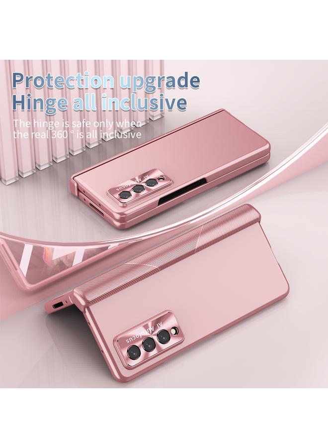 اس-توب جراب لهاتف Samsung Galaxy Z Fold3 5G، جراب هاتف قابل للطي بمفصلة مطلية بالكهرباء مع قلم S Pen، إصدار قابل للطي - Image 2