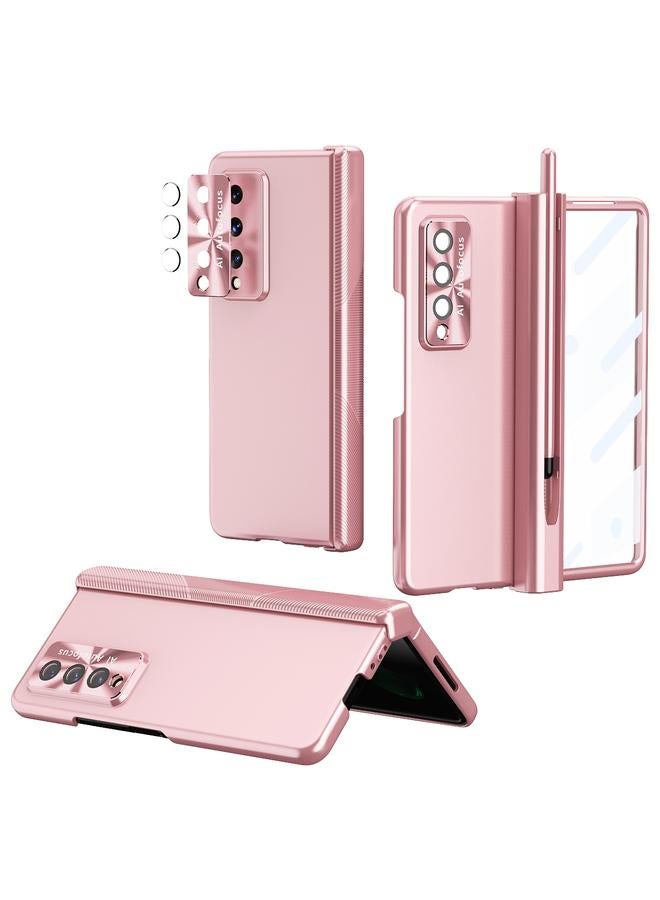 اس-توب جراب لهاتف Samsung Galaxy Z Fold3 5G، جراب هاتف قابل للطي بمفصلة مطلية بالكهرباء مع قلم S Pen، إصدار قابل للطي - Image 1